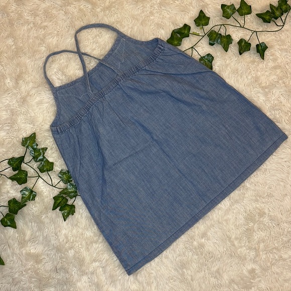 CRAZY 8 DENIM & LACE TANK TOP • SIZE 10/12 • NEW WITHOUT TAGS - Picture 4 of 6